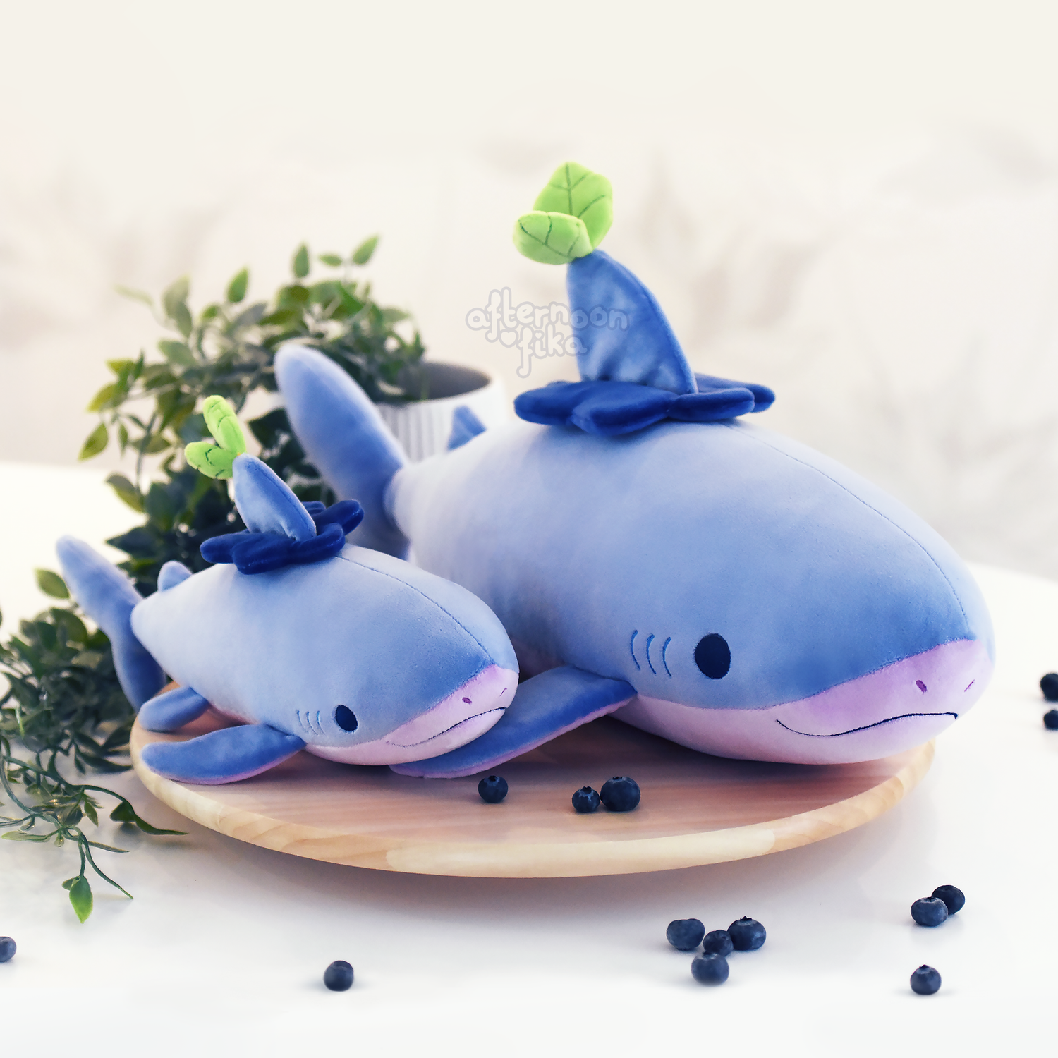 [PRE-ORDER, ETA Summer 2025] Bobby The Blueberry Shark Plush