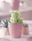 Baby Cactus Cat Plush Keychain