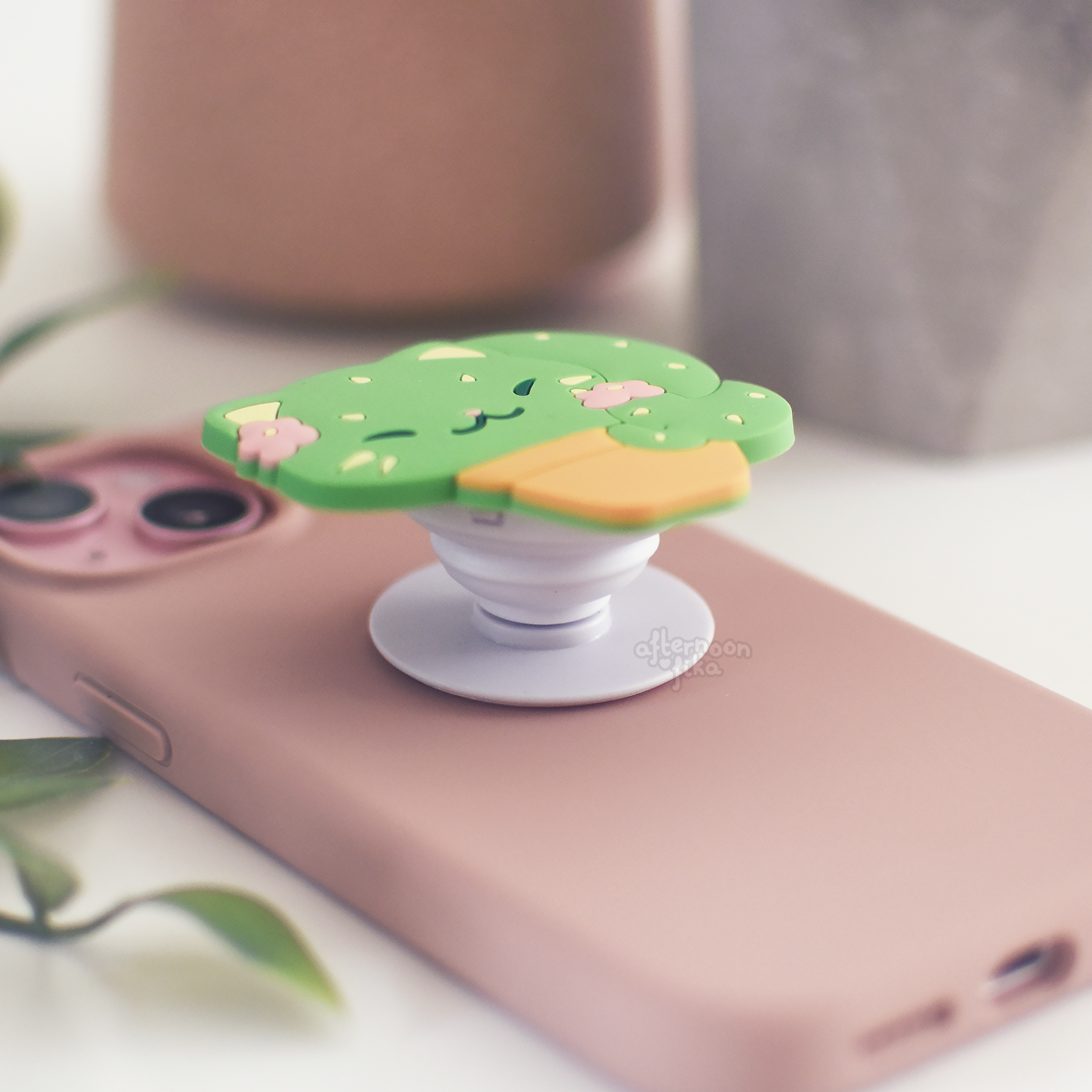 Cactus Cat Phone Grip