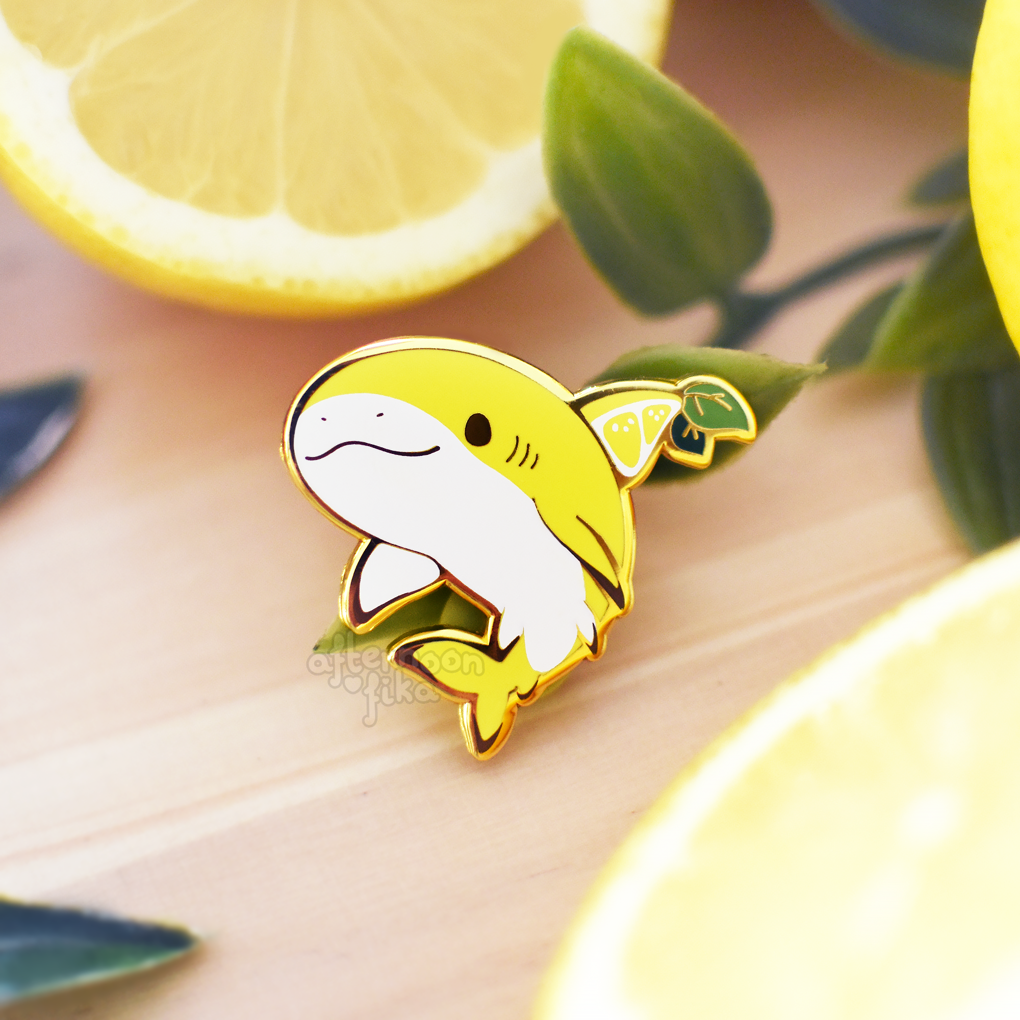 Lemon Shark Enamel Pin