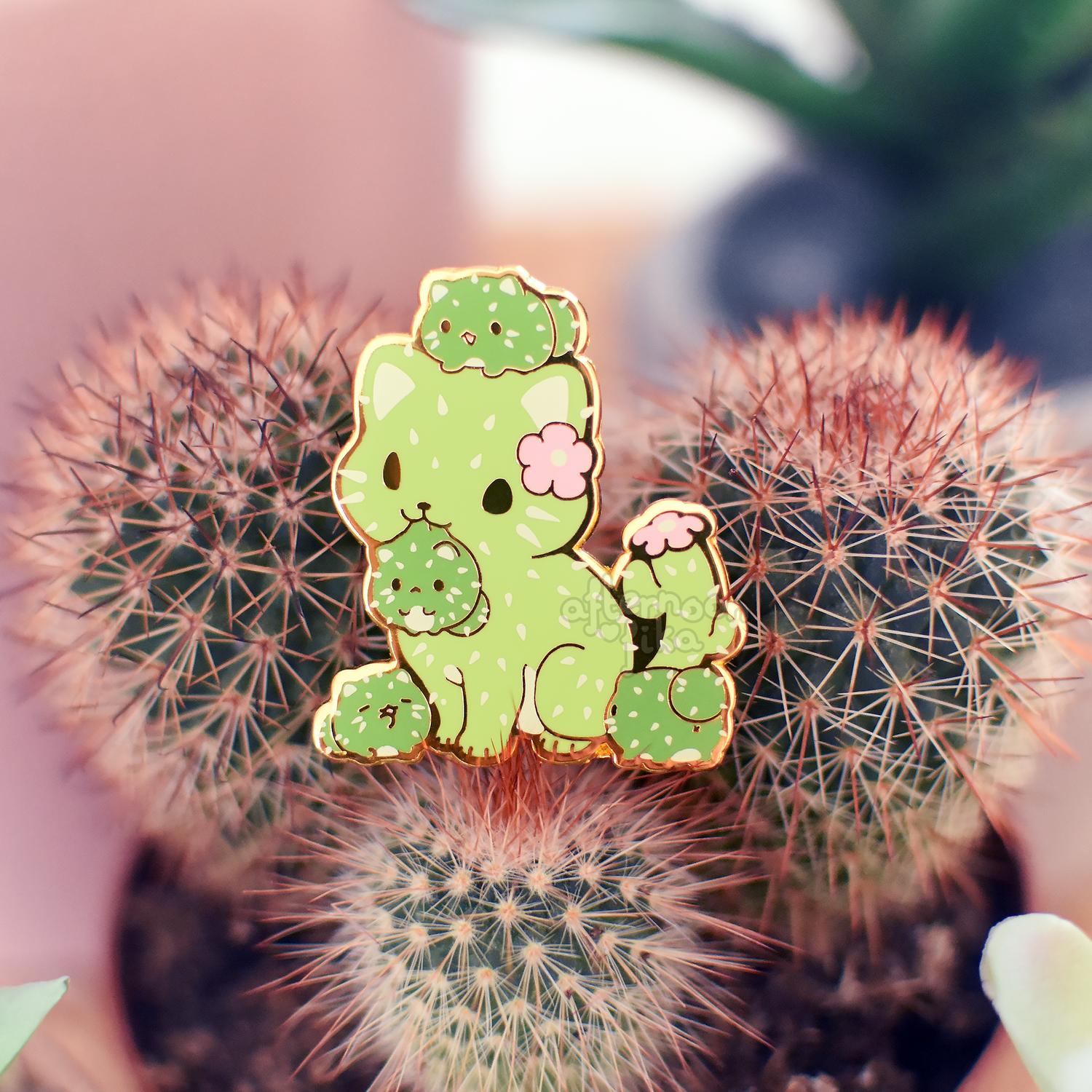 Cactus Cats Enamel Pin