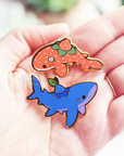 Blueberry Shark Enamel Pin