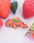 Strawberry Shark Enamel Pin