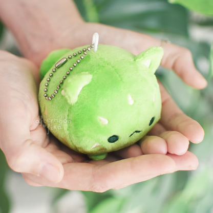 Baby Cactus Cat Plush Keychain