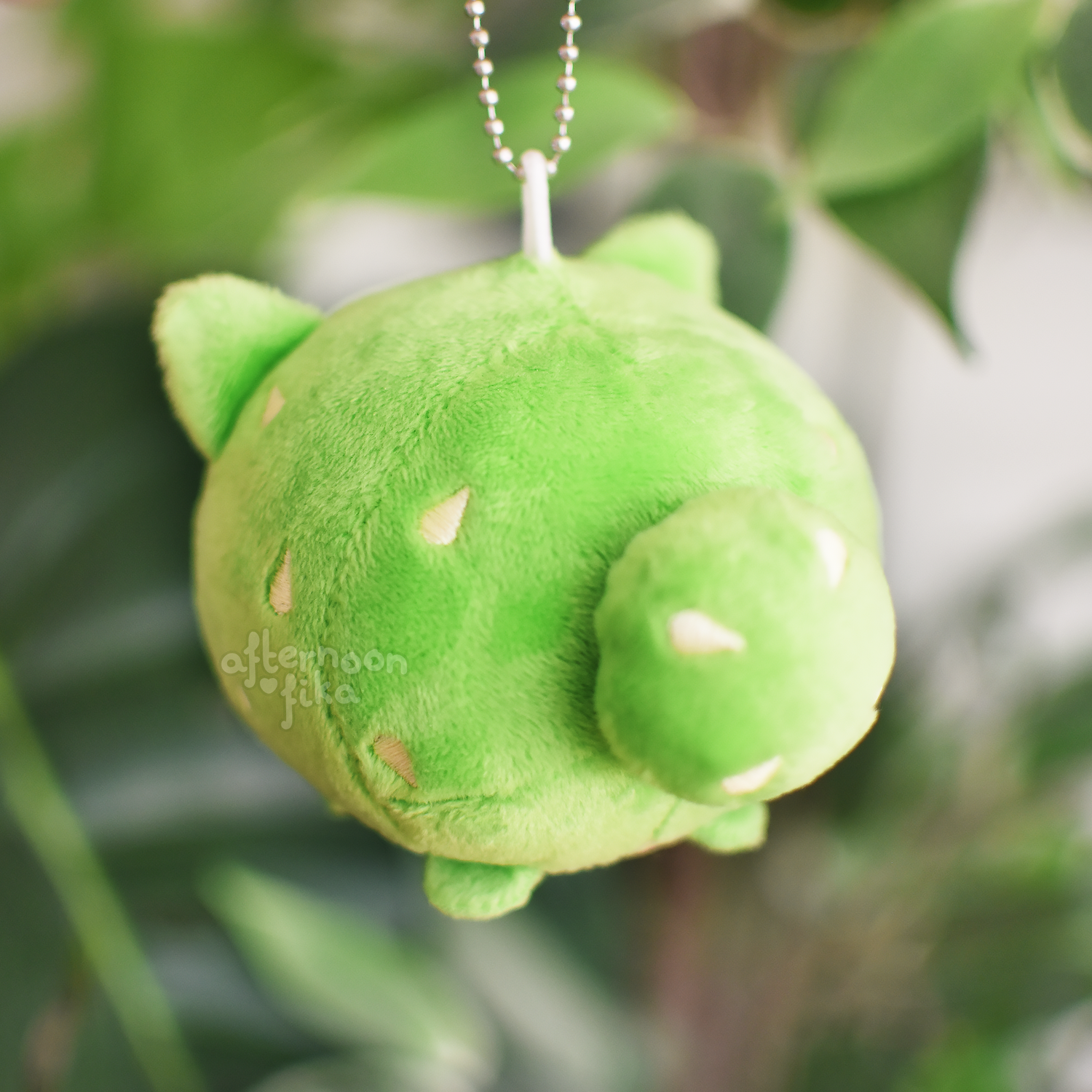 Baby Cactus Cat Plush Keychain